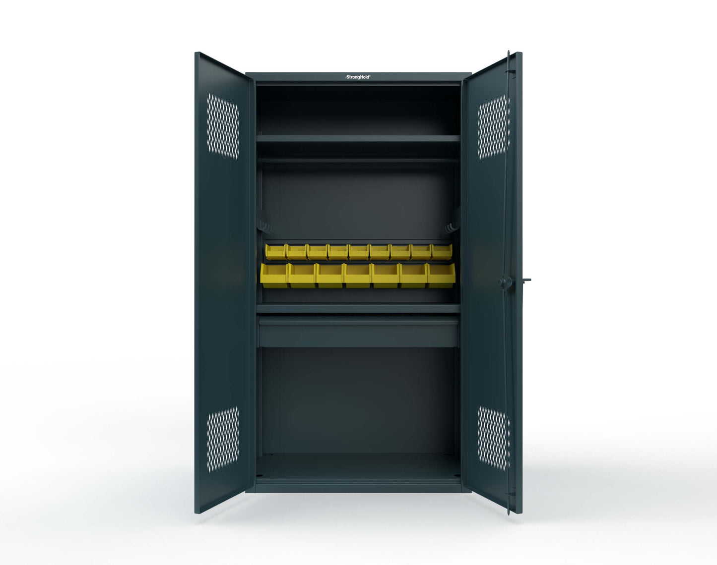 Extra Heavy Duty 14 GA TA-50 Medical Locker - 42 in. W x 24 in. D x 78 in. H - TA-50-MED-L-5001