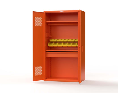 Extra Heavy Duty 14 GA TA-50 Medical Locker - 42 in. W x 24 in. D x 78 in. H - TA-50-MED-L-2009