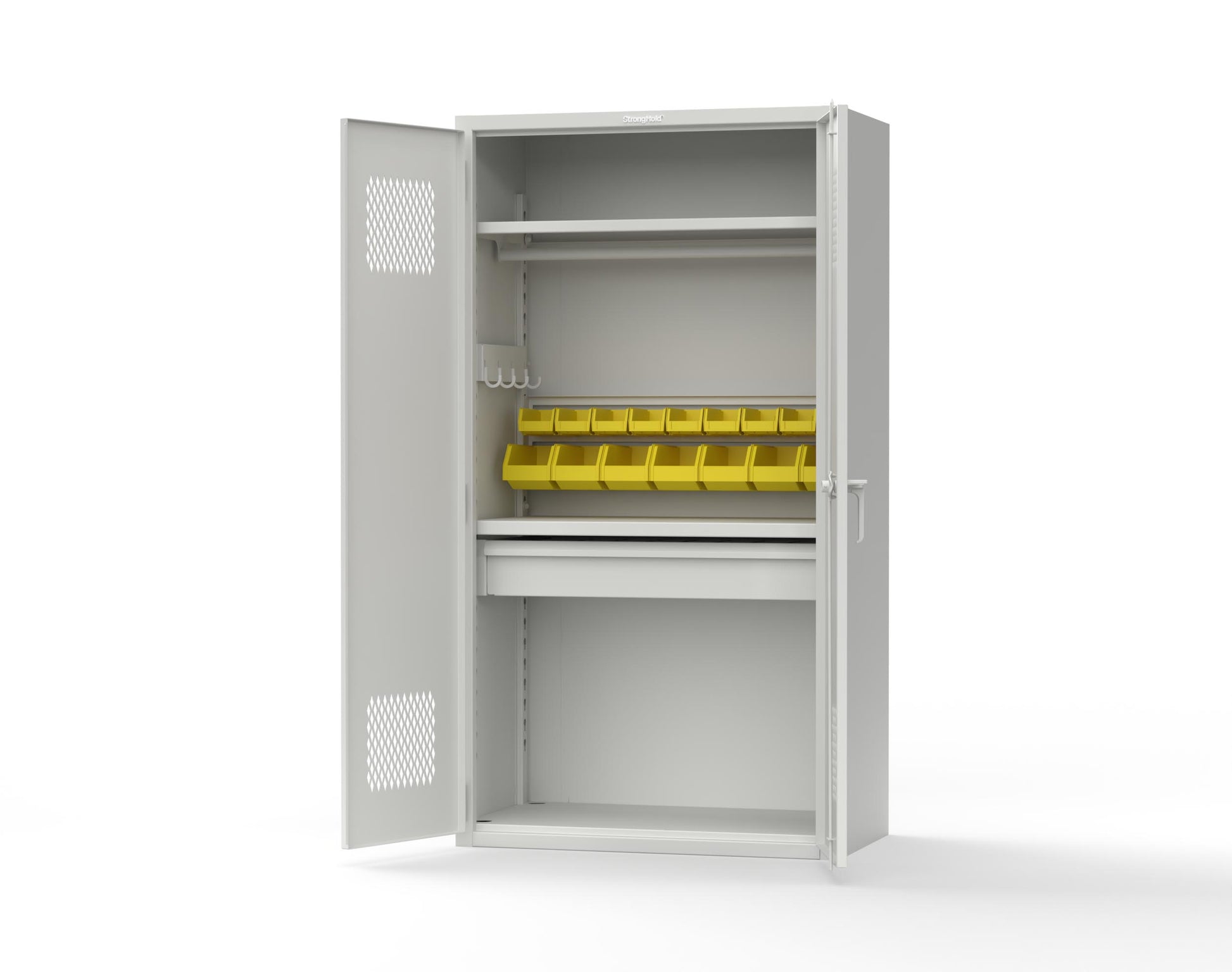 Extra Heavy Duty 14 GA TA-50 Medical Locker - 42 in. W x 24 in. D x 78 in. H - TA-50-MED-L-9003