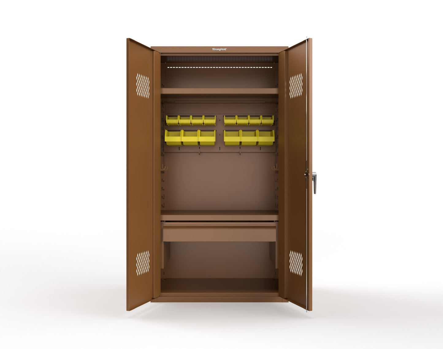 Heavy Duty 18 GA TA-50 Medical Locker - 42 in. W x 24 in. D x 78 in. H - TA-50-MED-P-8008