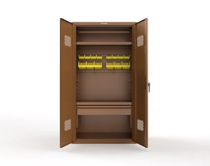 Heavy Duty 18 GA TA-50 Medical Locker - 42 in. W x 24 in. D x 78 in. H - TA-50-MED-P-8008