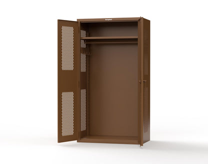 Extra Heavy Duty 14 GA TA-50 Personal Locker, 1 Shelf- 42 in. W x 24 in. D x 78 in. H - TA-50-PER-L-8008