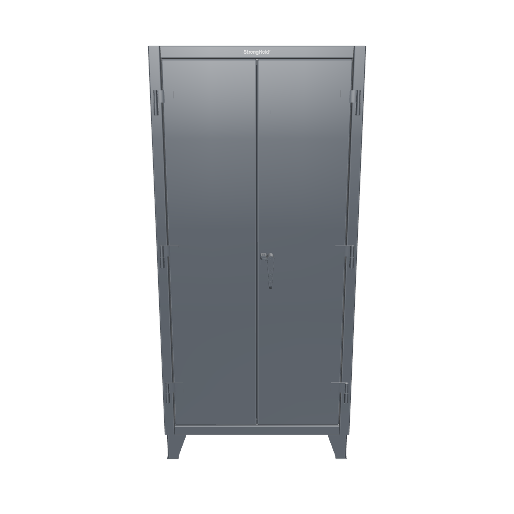 Extreme Duty 12 GA Cabinet with 4 Shelves - 36 In. W x 24 In. D x 78 In. H - 36-244-7024