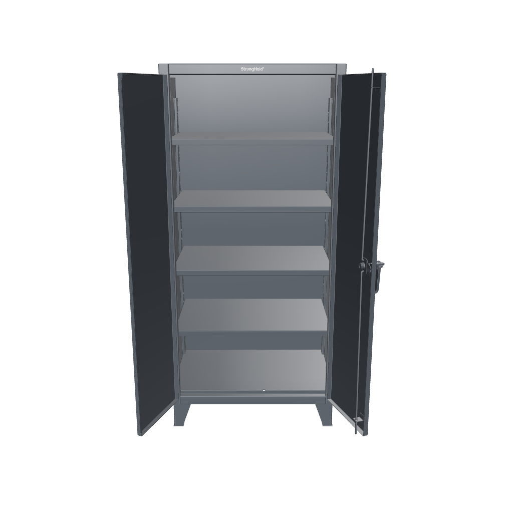 Extreme Duty 12 GA Cabinet with 4 Shelves - 36 In. W x 24 In. D x 78 In. H - 36-244-7024