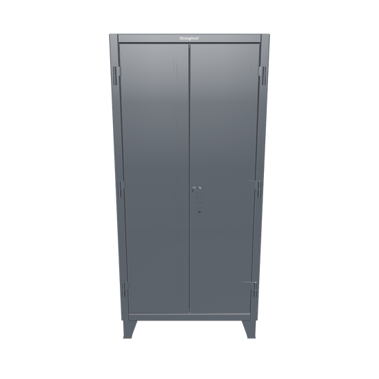 Extreme Duty 12 GA Rigging Cabinet with Hooks - 36 In. W x 24 In. D x 78 In. H - 36-BB-240W/Hooks-7024