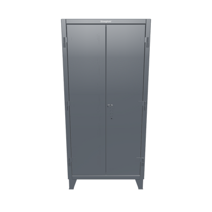 Extreme Duty 12 GA Rigging Cabinet with Hooks - 36 In. W x 24 In. D x 78 In. H - 36-BB-240W/Hooks-7024