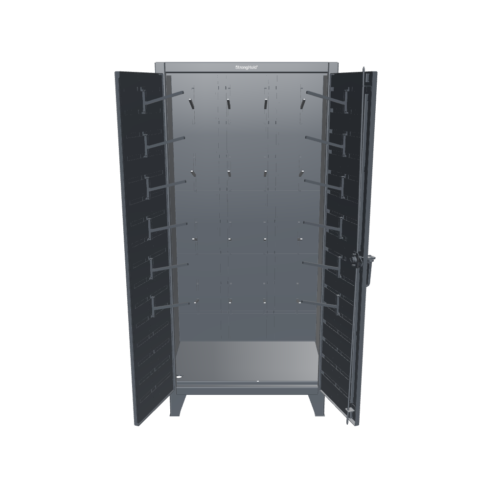 Extreme Duty 12 GA Rigging Cabinet with Hooks - 36 In. W x 24 In. D x 78 In. H - 36-BB-240W/Hooks-7024