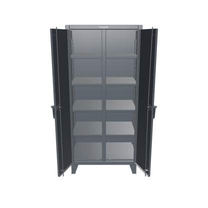 Extreme Duty 12 GA Double Shift Cabinet with 8 Shelves - 36 In. W x 24 In. D x 78 In. H - 36-DS-248-7024
