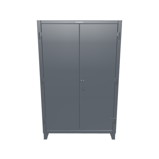 Extreme Duty 12 GA Cabinet with 4 Shelves - 48 In. W x 24 In. D x 78 In. H - 46-244-7024 - Front Open