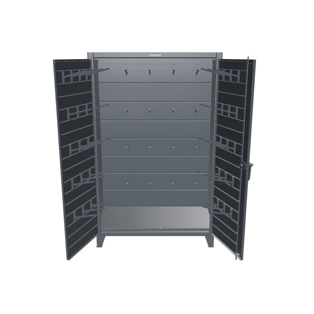 Extreme Duty 12 GA Rigging Cabinet with Hooks - 48 In. W x 24 In. D x 78 In. H - 46-BB-240W/Hooks-7024