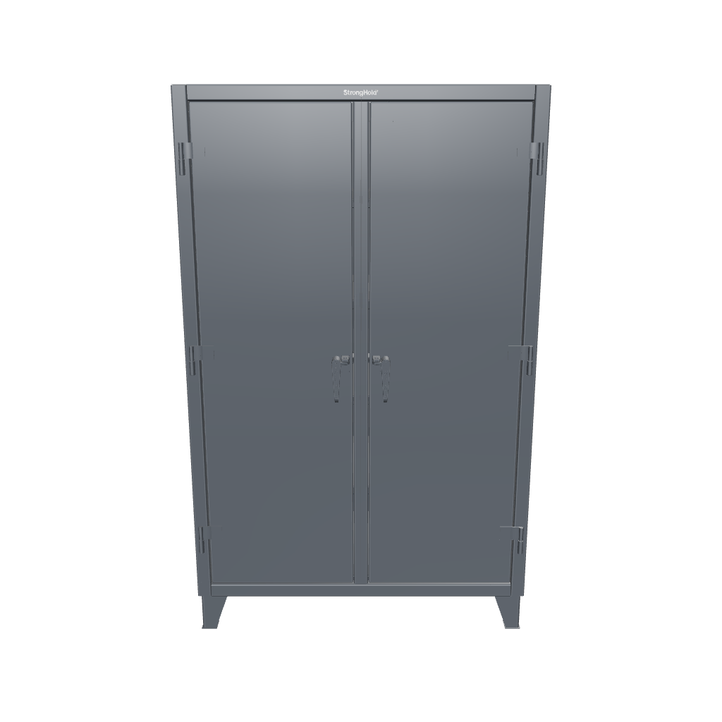 Extreme Duty 12 GA Double Shift Cabinet with 8 Shelves - 48 In. W x 24 In. D x 78 In. H - 46-DS-248-7024