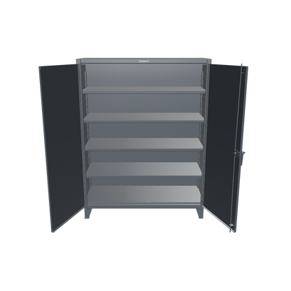 Extreme Duty 12 GA Cabinet with 4 Shelves – 60 In. W x 24 In. D x 78 In. H - 56-244-7024