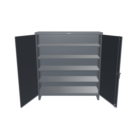 Extreme Duty 12 GA Cabinet with 4 Shelves - 72 In. W x 24 In. D x 78 In. H - 66-244-7024