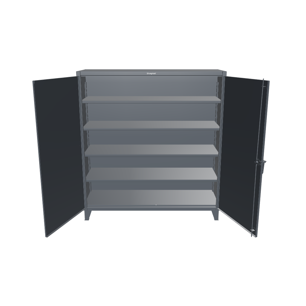 Extreme Duty 12 GA Cabinet with 4 Shelves - 72 In. W x 24 In. D x 78 In. H - 66-244-7024