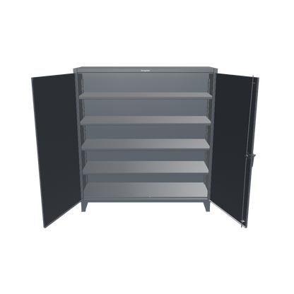 Extreme Duty 12 GA Cabinet with 4 Shelves - 72 In. W x 24 In. D x 78 In. H - 66-244-7024