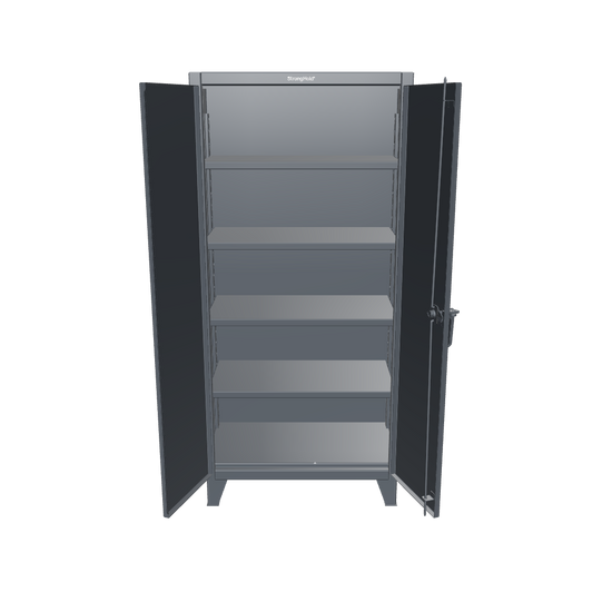 Extreme Duty 12 GA Cabinet with 4 Shelves - 36 in. W x 20 in. D x 78 in. H - 36-204-7024