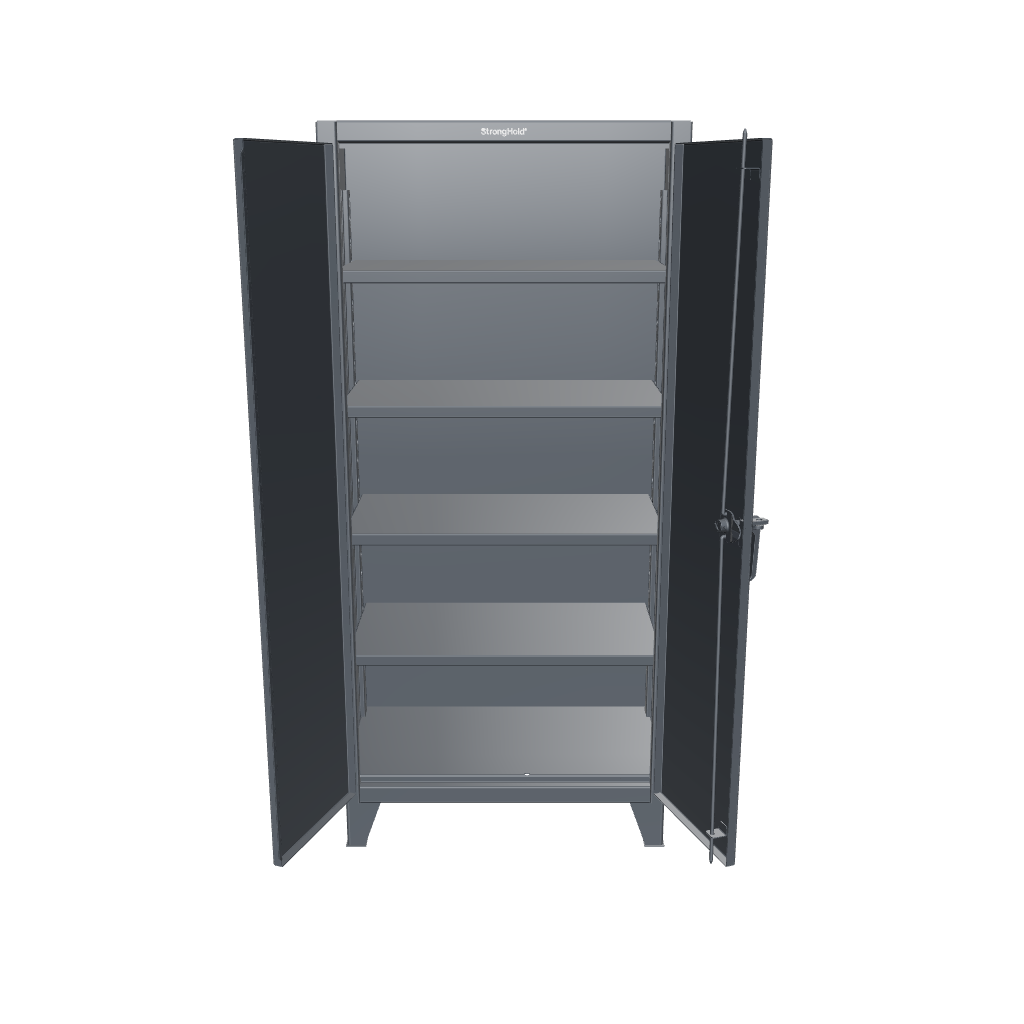 Extreme Duty 12 GA Cabinet with 4 Shelves - 36 in. W x 20 in. D x 78 in. H - 36-204-7024