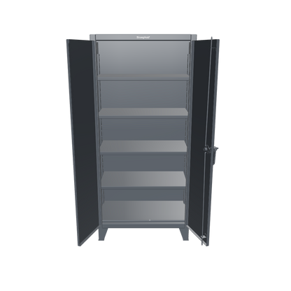 Extreme Duty 12 GA Cabinet with 4 Shelves - 36 in. W x 20 in. D x 78 in. H - 36-204-7024