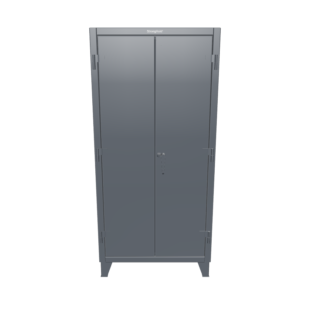 Extreme Duty 12 GA Rigging Cabinet with 12 Hooks - 36 In. W x 24 In. D x 78 In. H - 36-240-12-7024